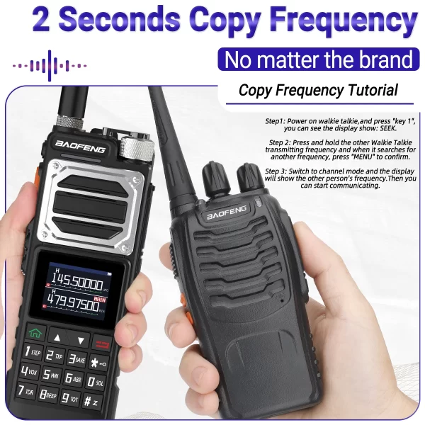 Baofeng UV-25 10W Tactical Walkie Talkie Wireless Copy Frequency Military Two Way Radio USB Charger Long Range Ham Radio - Image 3