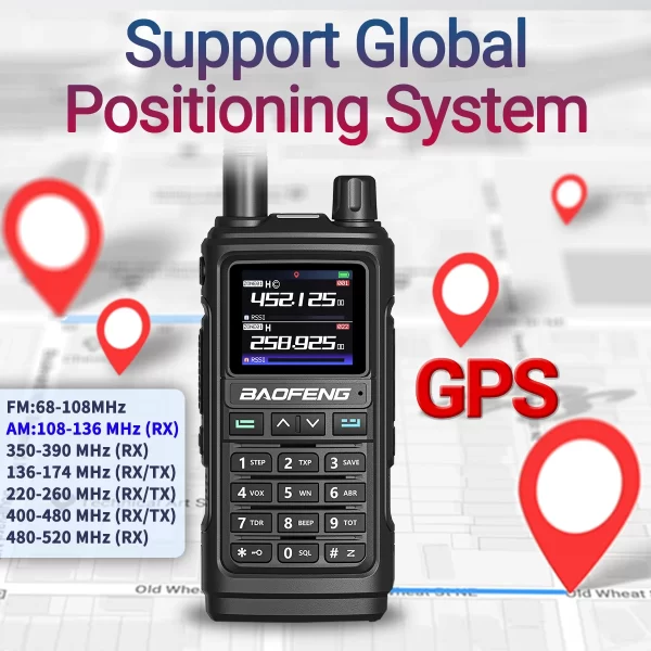 Baofeng UV-17 Pro GPS Walkie Talkie Air Full Band Long Range Wireless Copy Frequency Two Way Radio Type-C Ham Radio - Image 2