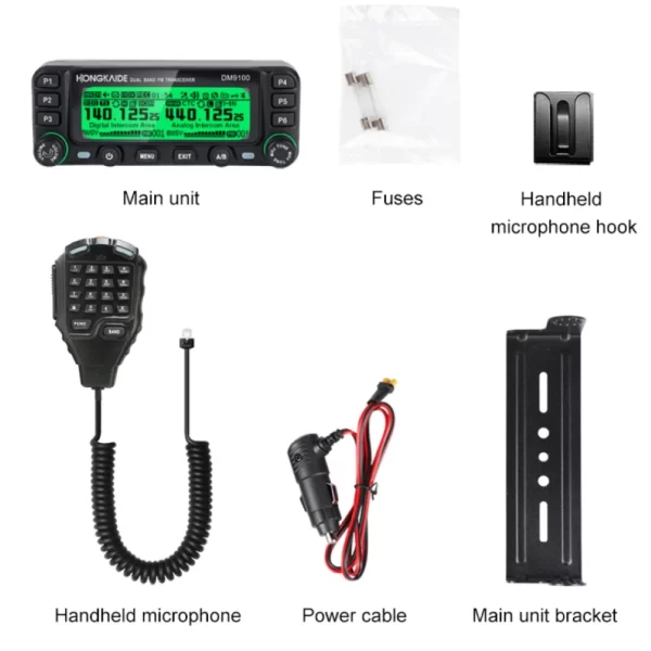 ZASTONE DM9100 Digital DMR Car Walkie Talkie 25W Dual Time Slots GPS APRS Dual Band Transceiver Digital Car Radio - Image 6