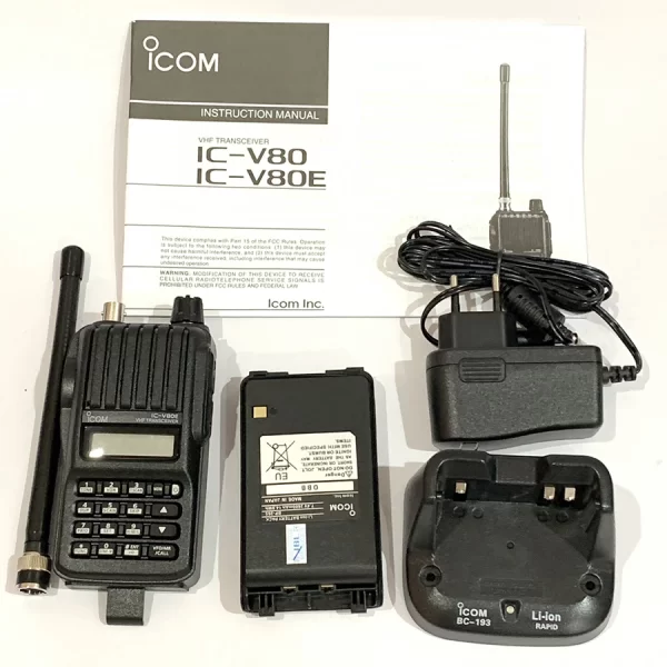 ICOM IC-V80 Amateur Radio Long Talking Range VHF Portable Transceiver - Image 2
